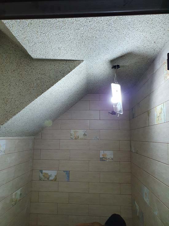 台中抿石子地坪施作現場