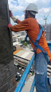 台中專業泥作師傅施工中